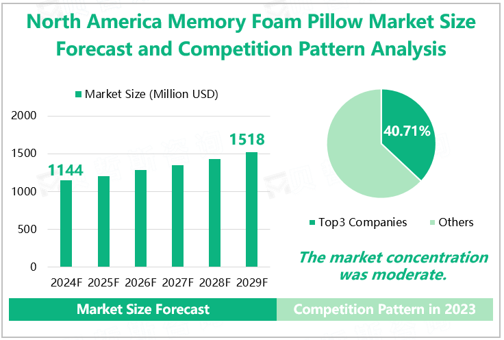 North America Memory Foam Pillow Market Size Forecast and Competition Pattern Analysis 