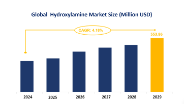 Hydroxylamine Industry Development Forecast: Market Size is Forecasted to Increase to USD 553.86 million by 2029