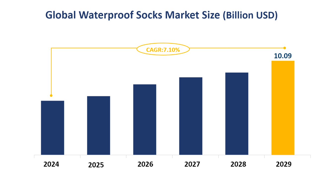 Global Waterproof Socks Market Size (Billion USD)