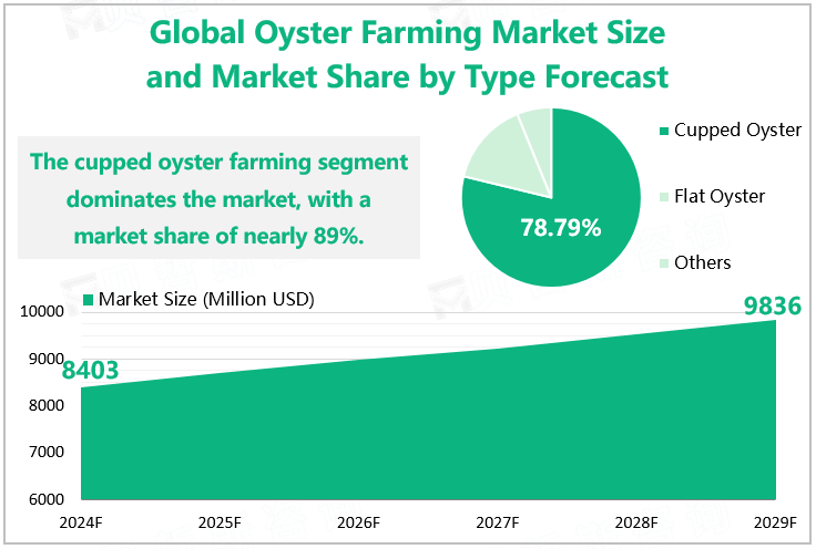 Global Oyster Farming Market Size and Market Share by Type Forecast 