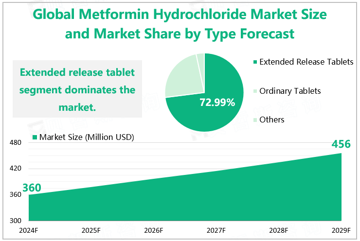 Global Metformin Hydrochloride Market Size and Market Share by Type Forecast 