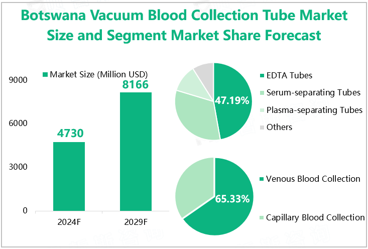 Botswana Vacuum Blood Collection Tube Market Size and Segment Market Share Forecast 