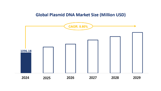 Global Plasmid DNA Market Size (Million USD)